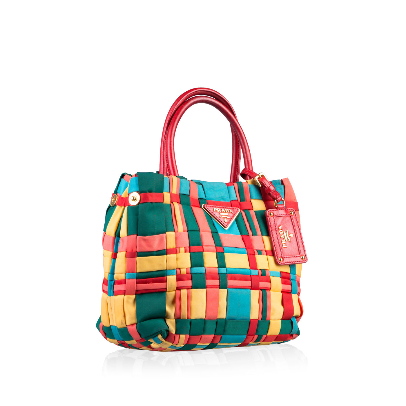 Prada Nylon Woven Tote