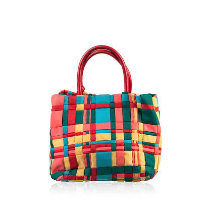 Prada Nylon Woven Tote