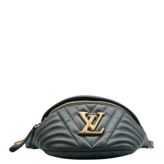 LOUIS VUITTON New Wave Quilted Leather Bumbag Black