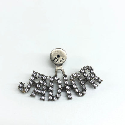 Dior J'Adior Asymmetrical Bee Silver Earrings