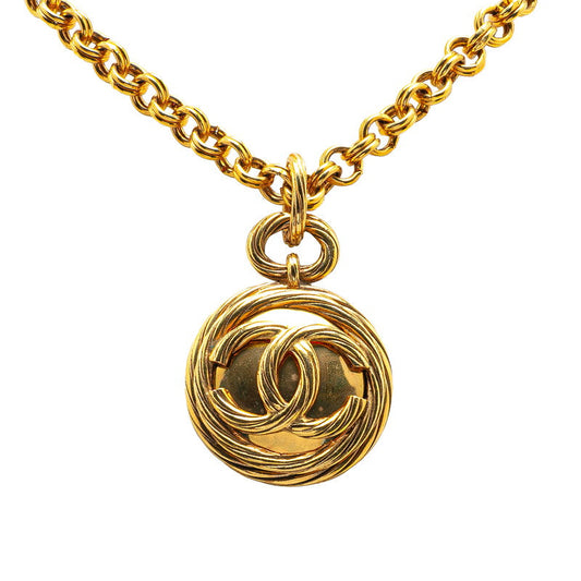 Chanel Coco Mark Mirror Pendant Necklace