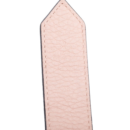 Louis Vuitton Damier Ebene Pink Cowhide Leather Morningram 30 MM Reversible Belt 80 32