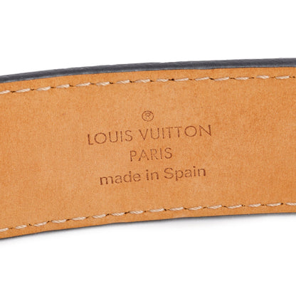 Louis Vuitton Black Epi Leather LV Initiales 30 MM Belt 80 32