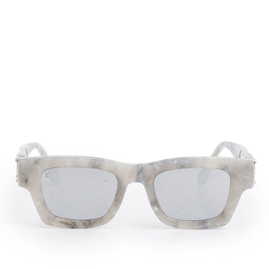 Louis Vuitton Z1245W Marble Grey Acetate Charleston Square Sunglasses w/ Box & Case