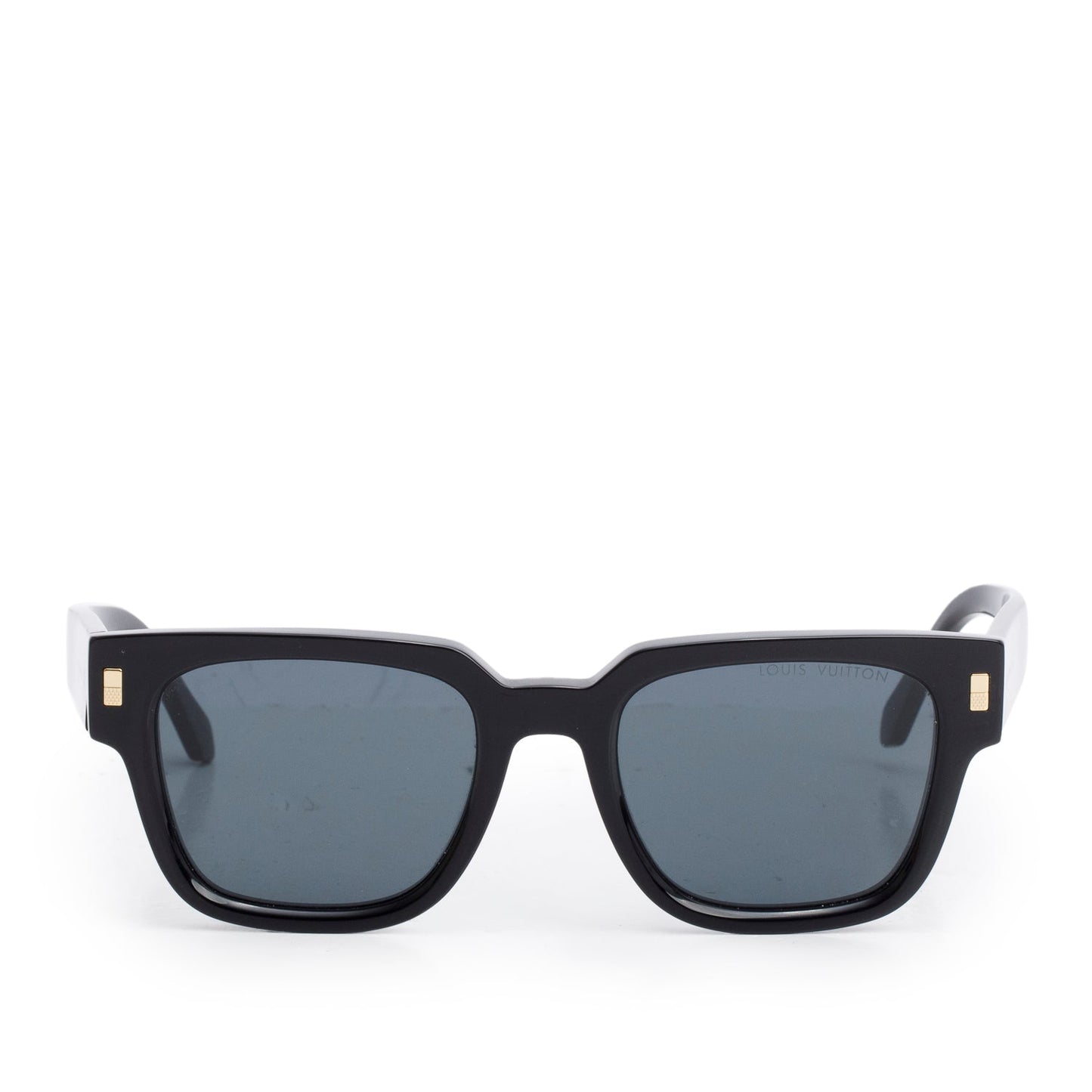 Louis Vuitton 2024 Z1496W Black Acetate LV Escape Square Sunglasses w/ Box & Case