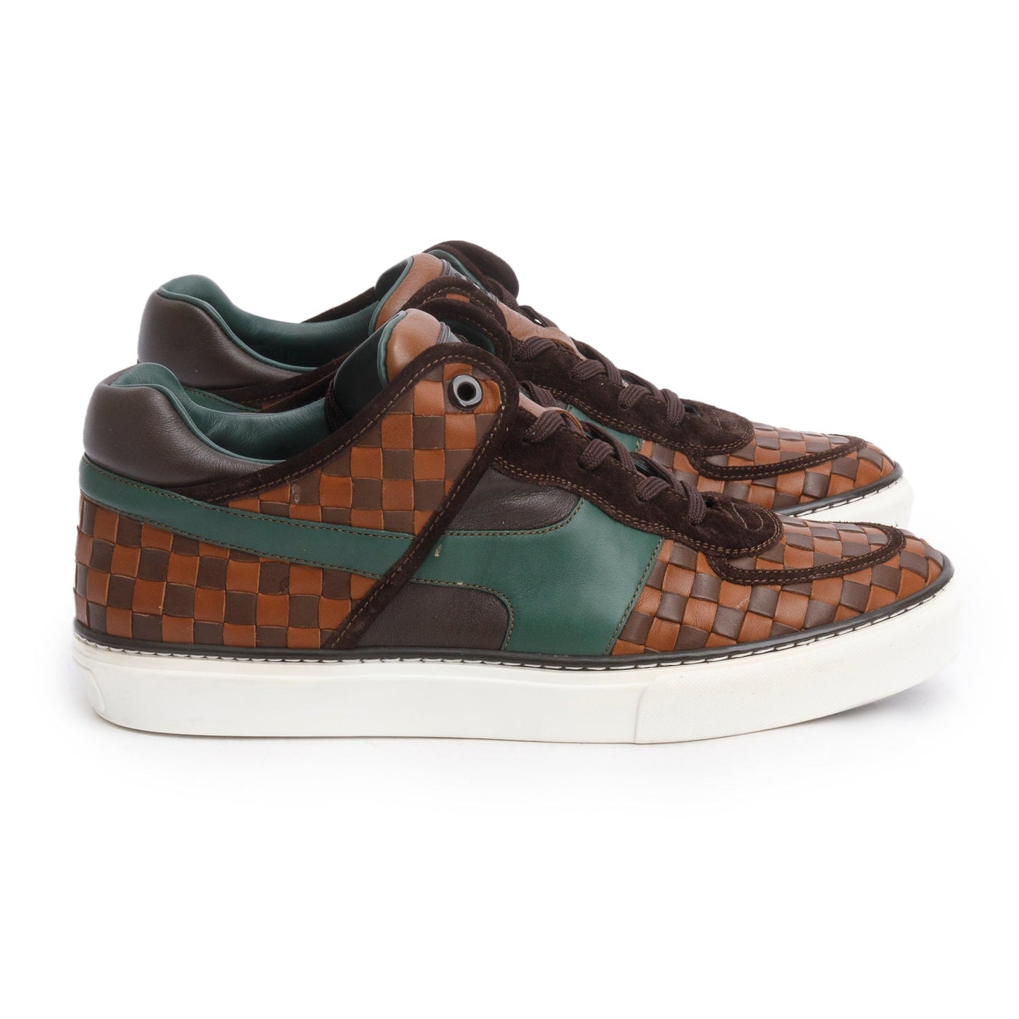 Louis Vuitton Damier Ebene Low-Top Trainer Sneakers, Men's Size 8