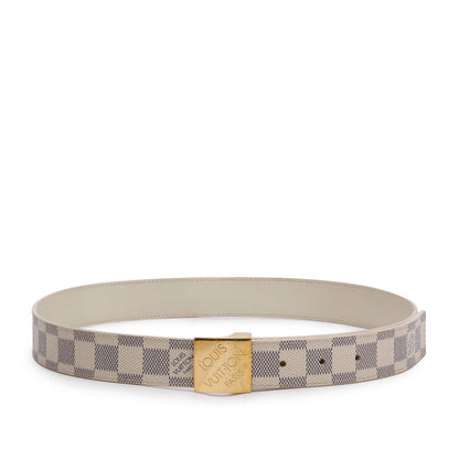 Louis Vuitton Damier Azur Canvas Ceinture 30 MM Belt 85 34