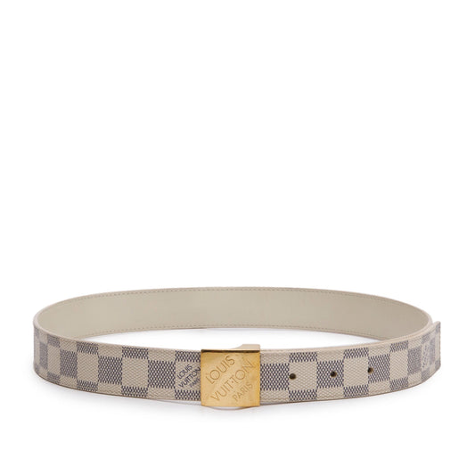 Louis Vuitton Damier Azur Canvas Ceinture 30 MM Belt 85 34