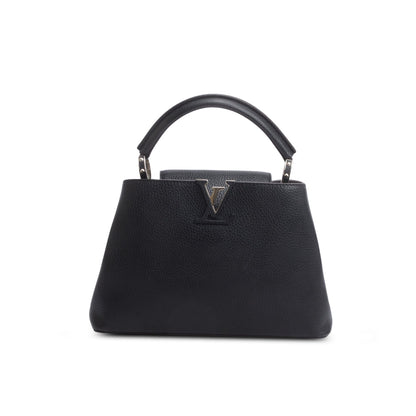 Louis Vuitton Black Taurillon Mini Capucines w/ Strap