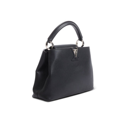 Louis Vuitton Black Taurillon Mini Capucines w/ Strap