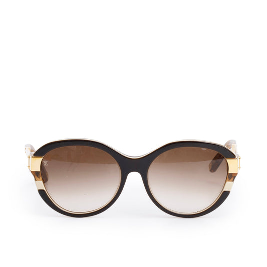 Louis Vuitton Z0487W Brown Acetate Le Petit Soupcon Cat Eye Sunglasses w/ Box