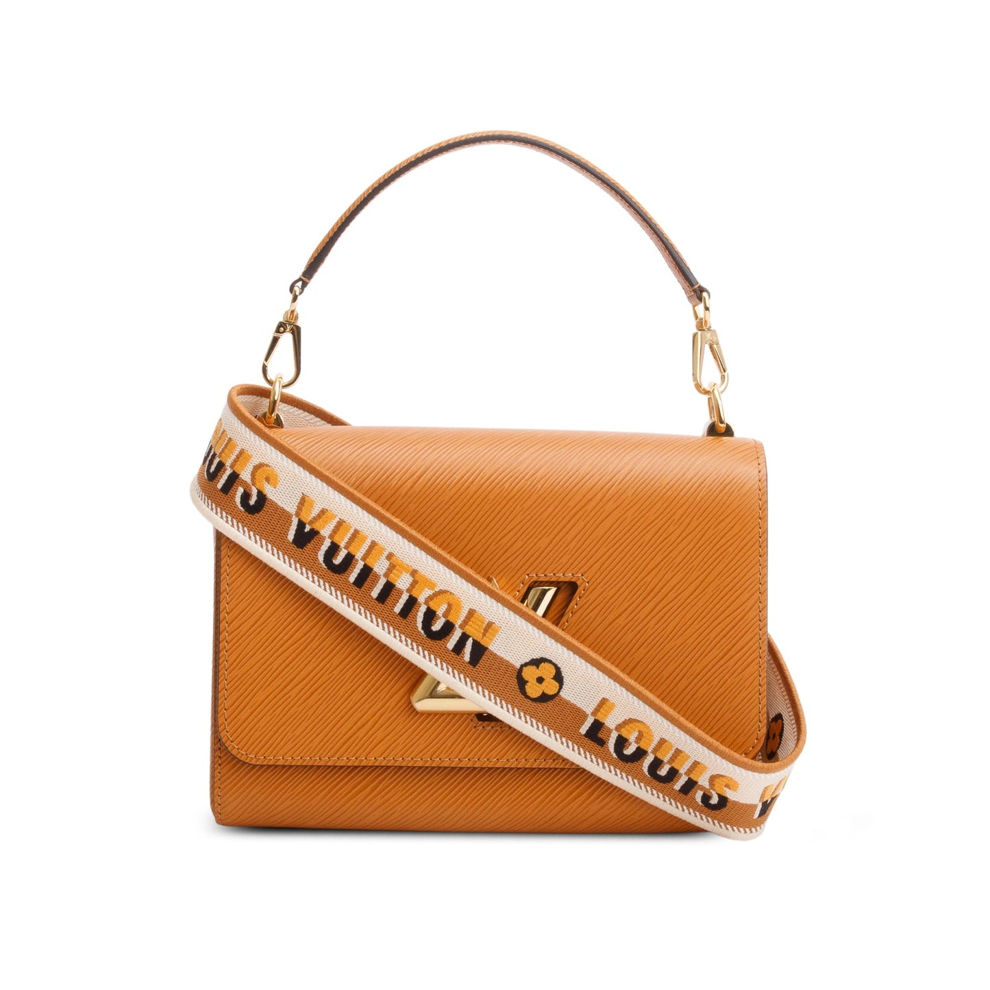 Louis Vuitton Brown Epi Leather Twist MM w/ Box, Receipt & Straps