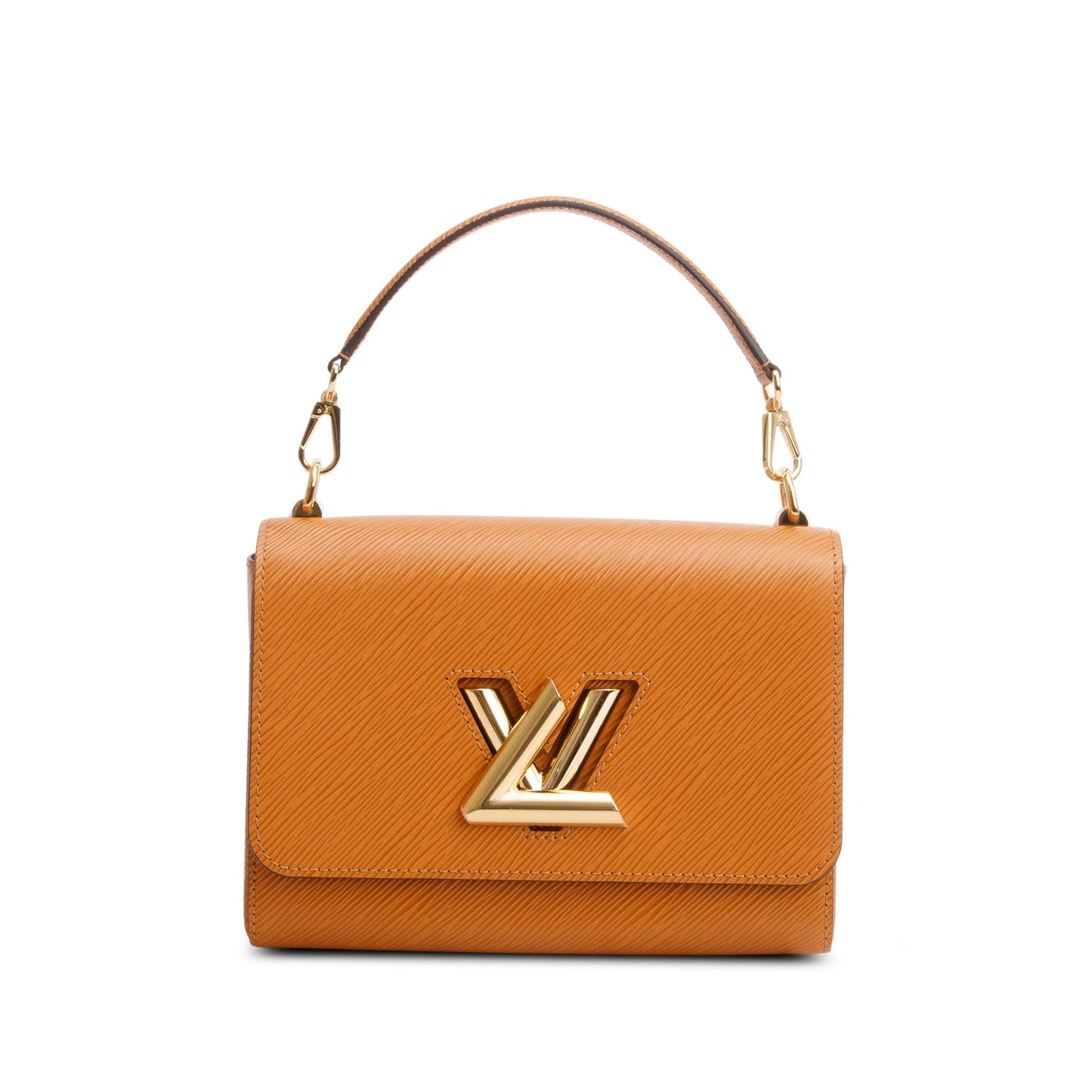 Louis Vuitton Brown Epi Leather Twist MM w/ Box, Receipt & Straps