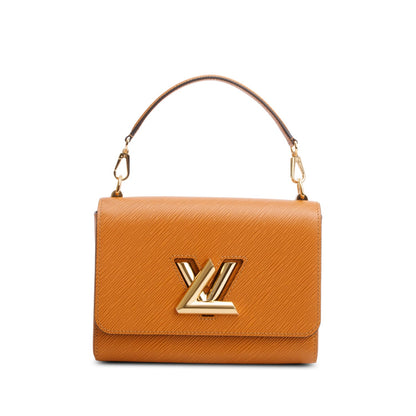 Louis Vuitton Brown Epi Leather Twist MM w/ Box, Receipt & Straps