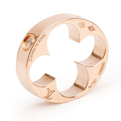 Louis Vuitton 18k Rose Gold Diamond Empreinte Charm Pendant