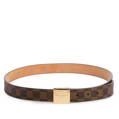 Louis Vuitton Damier Ebene Canvas Ceinture 30 MM Belt w/ Box