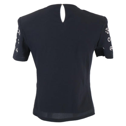 Chanel Camellia & Icon Pearl Silk T-shirt