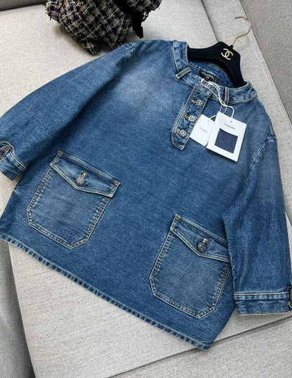 Chanel 24S denim pullover