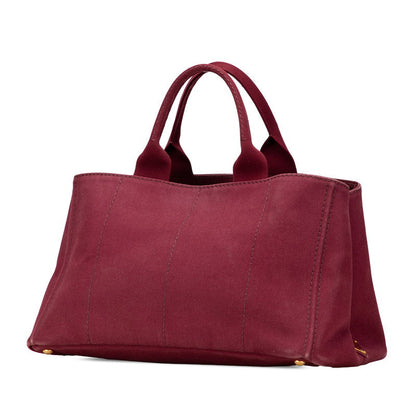 Prada CanapaL Canvas Tote Bag