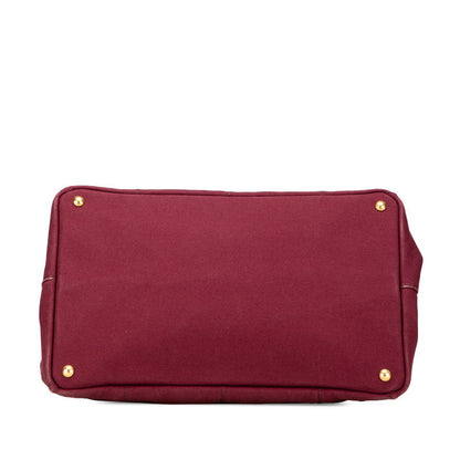 Prada CanapaL Canvas Tote Bag
