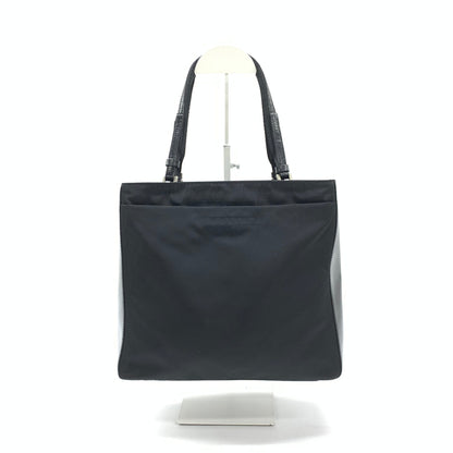 Prada Triangle Logo Nylon Tote Bag