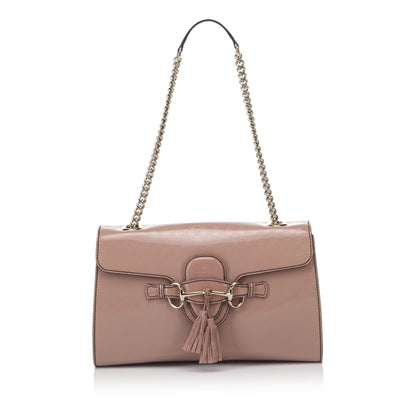 Gucci Emily Guccissima Patent Leather Bag