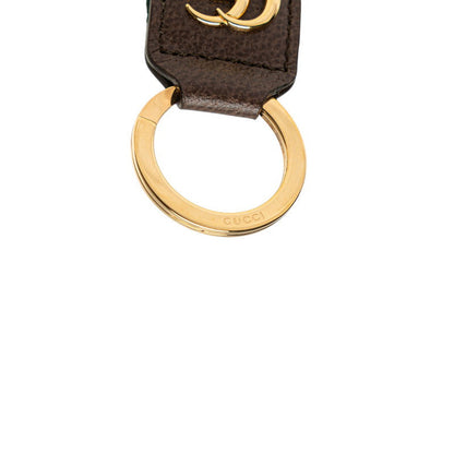 Gucci Ophidia Sheer Line Leather Canvas Keyring