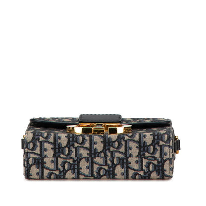 Dior 30 Montaigne Oblique Leather Jacquard Shoulder Bag