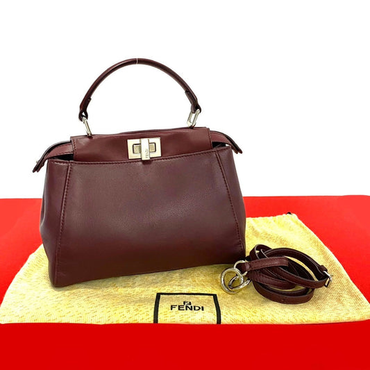 Fendi Peekaboo Leather 2way Bag