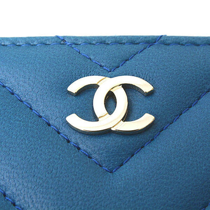 Chanel Chevron Lambskin Long Wallet