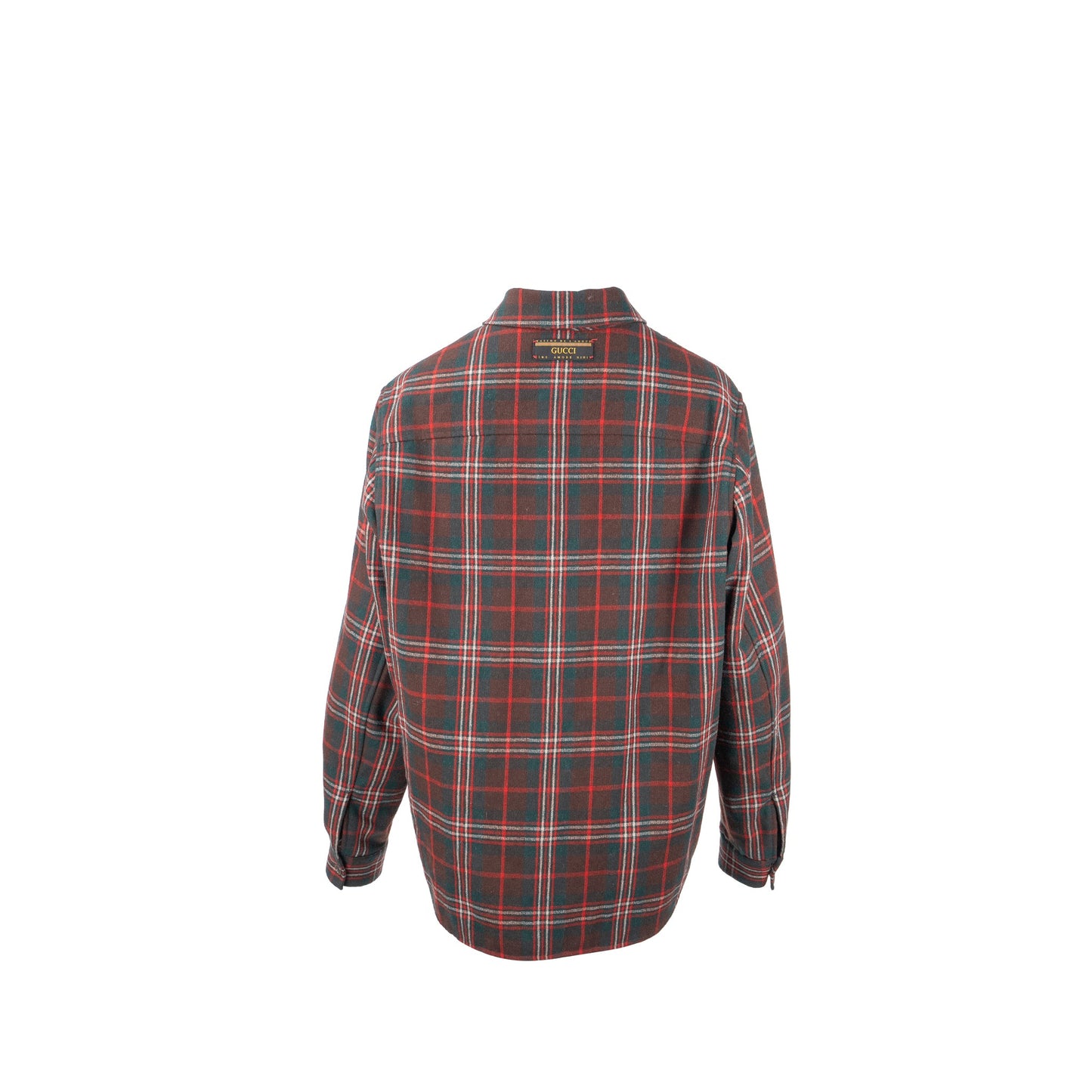 GUCCI Size 46 Men�s Checked Wool Jacket Multicolour