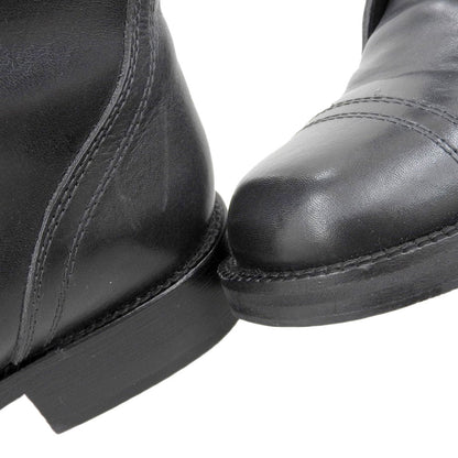 Chanel Coco Mark Leather Tweed Boots