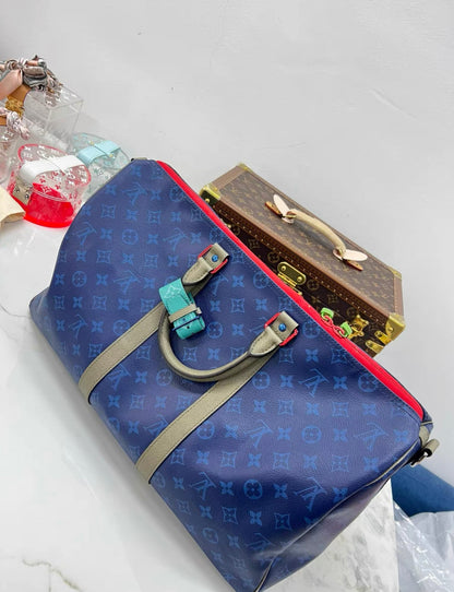 Louis Vuitton Outdoor Keepall Bandouliere Bag Limited Edition Monogram Pacific Canvas