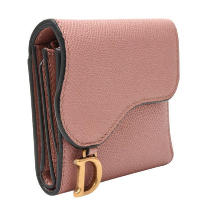 Christian Dior Saddle Lotus Calfskin Wallet