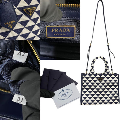 Prada Symbol Embroidery Small 2way Bag