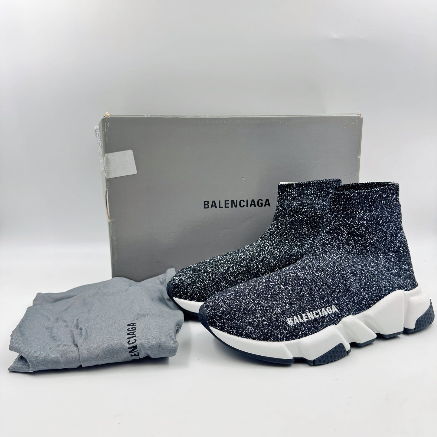 Balenciaga Lurex Fabric Speed Sock Sneakers SIze36.5 TWS