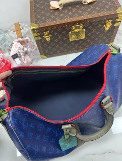 Louis Vuitton Outdoor Keepall Bandouliere Bag Limited Edition Monogram Pacific Canvas