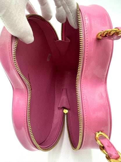 Chanel 1995 Vintage Barbie Pink Heart Vanity Bag