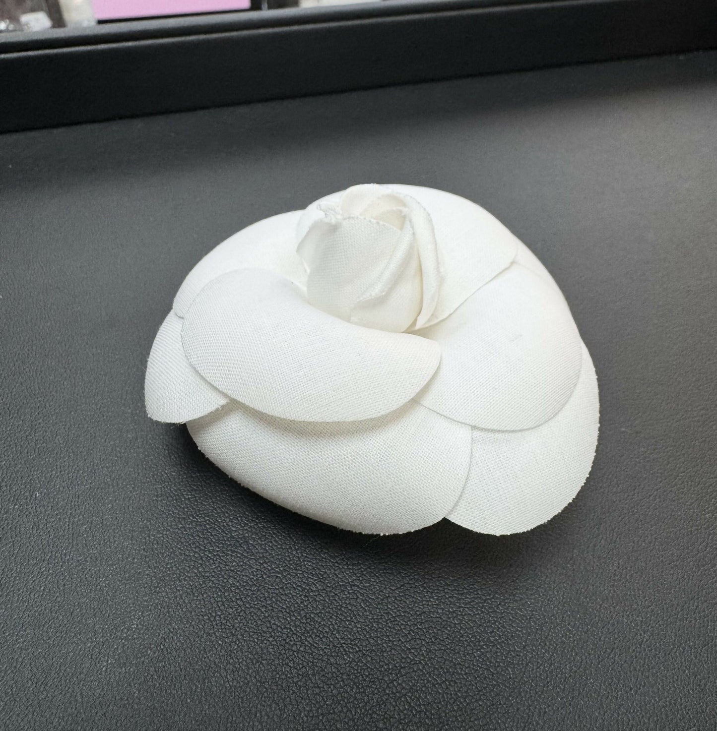 Chanel Vintage 1981-85 Silky White Camellia Brooch