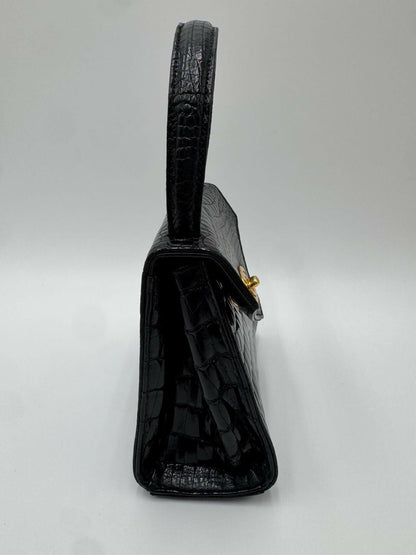 Chanel Vintage Exotic Crocodile Top Handle Bag