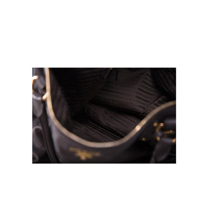 Prada Bruciato Cervo Leather Bauletto