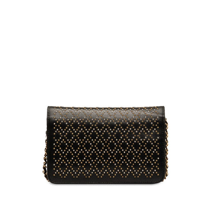 Chanel Coco Mark Matelasse Lambskin Chain Wallet