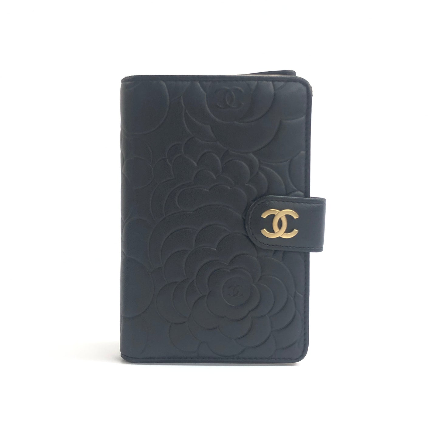 Chanel Camellia Lambskin Wallet