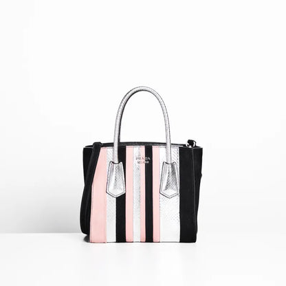 Prada Suede Python Tote