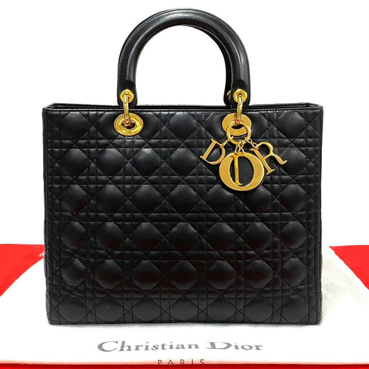 Christian Dior Lady Dior Leather Handbag