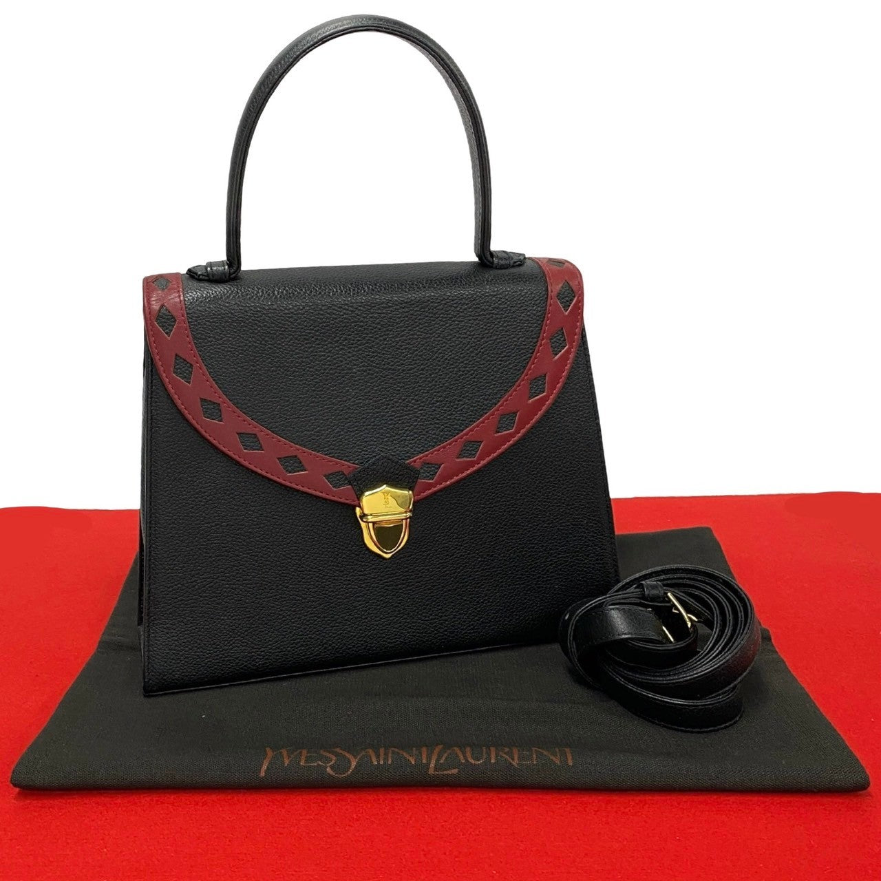 Yves Saint Laurent Leather 2way Handbag