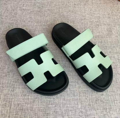 Hermès Vert D’eau Chypre Sandals