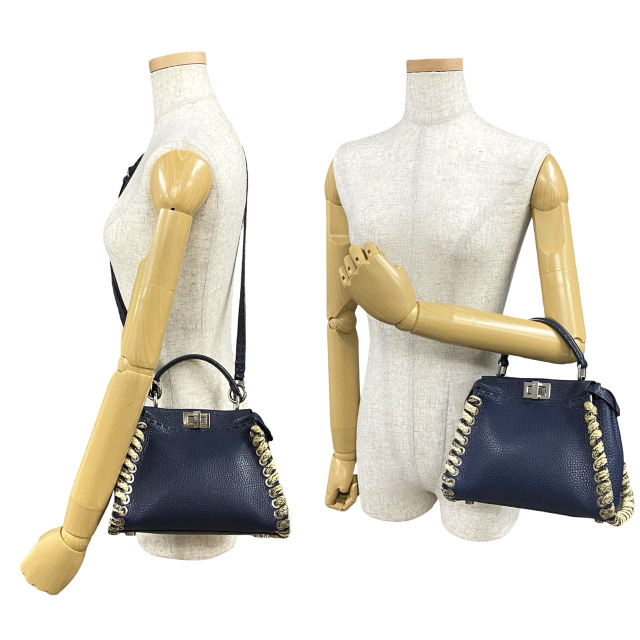 Fendi Peekaboo Mini Python 2way Bag