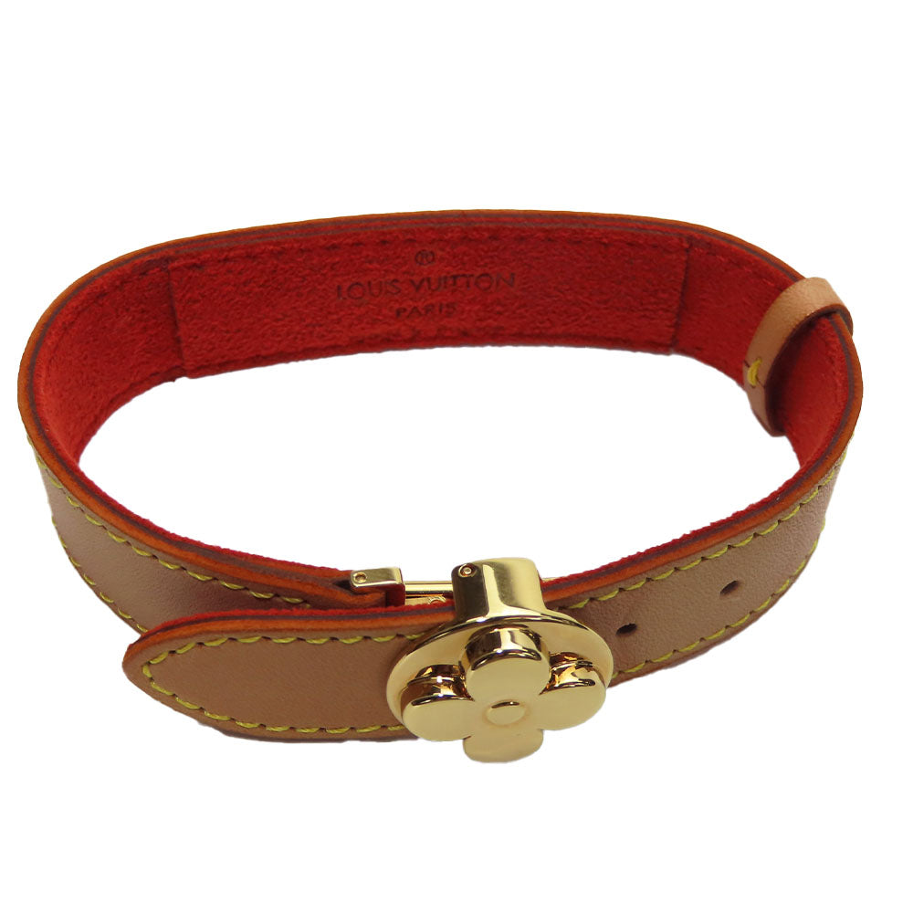 Louis Vuitton Leather Metal Bracelet M64448
