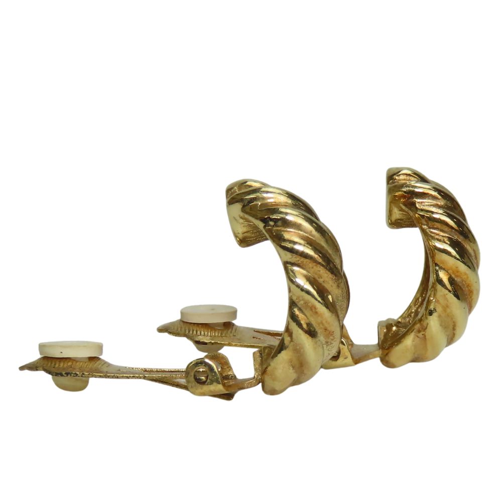 Christian Dior Leaf Earrings